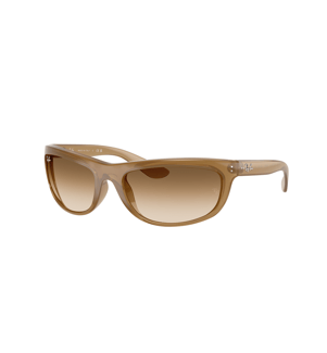 Lunettes de Soleil Balorama - Mat Marron clair opalescent et Marron dégradé incolore