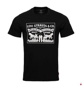Two-Horse T-Shirt - Schwarz