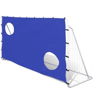 Fussball Tor mit Torschusswand Stahl 240 x 92 x 150 cm