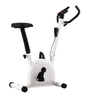 Heimtrainer mit Gurtwiderstand Weiss