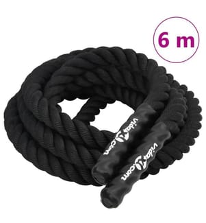 Kampfseil Schwarz 6 m 4,5 kg Polyester