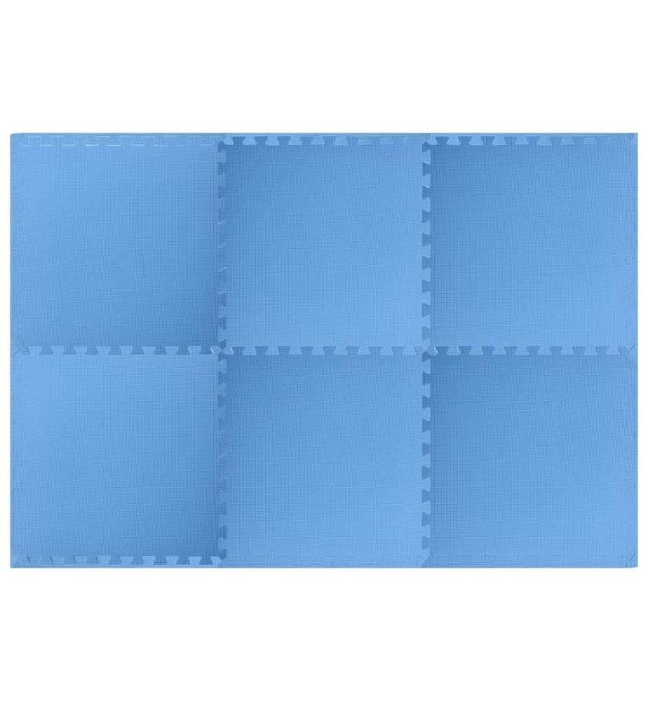 Bodenmatten 6 Stk. 2,16 m² EVA-Schaumstoff Blau