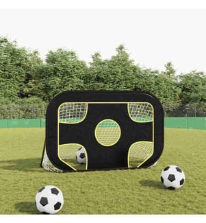 Fussballtor mit Torwand 120x80x80 cm Polyester