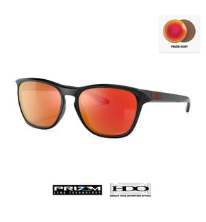 Manorburn Sonnenbrille - Prizm Ruby Gläser - Schwarzes Gestell