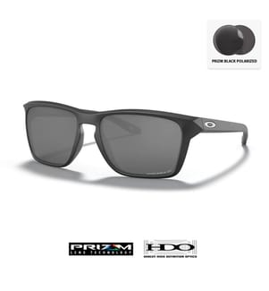 Sylas Sonnenbrille - Schwarz polarisierte Prizm Gläser - Schwarzes Gestell