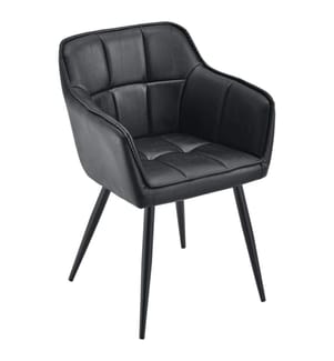 Armchair Birmingham 79x56x54 cm faux suede black