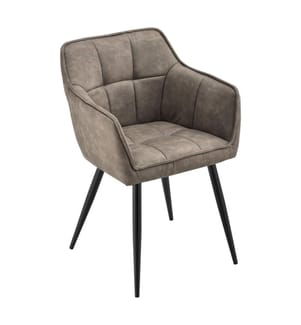 Armchair Birmingham 79x56x54 cm imitation suede taupe