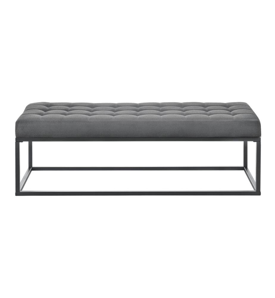 Banc Salta métal 120x40x38 cm gris