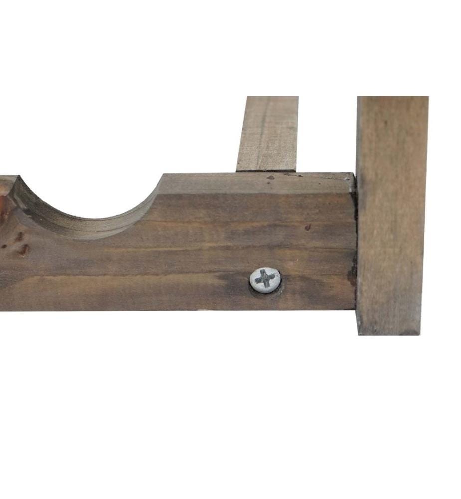 Weinregal Tanne für 12 Flaschen Shabby braun