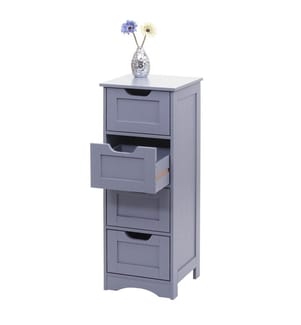 Vintage Ko mmode Nostalgie 4 Schubladen 80x30x26 cm grau
