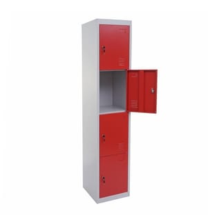 Schliessfach Boston Spind Metall 180x38x45 cm rot