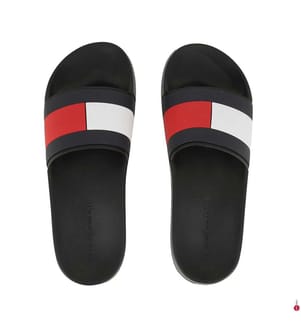 Mules Flag Pool Side - Noir