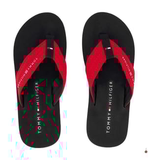 Tongs - Noir et Rouge