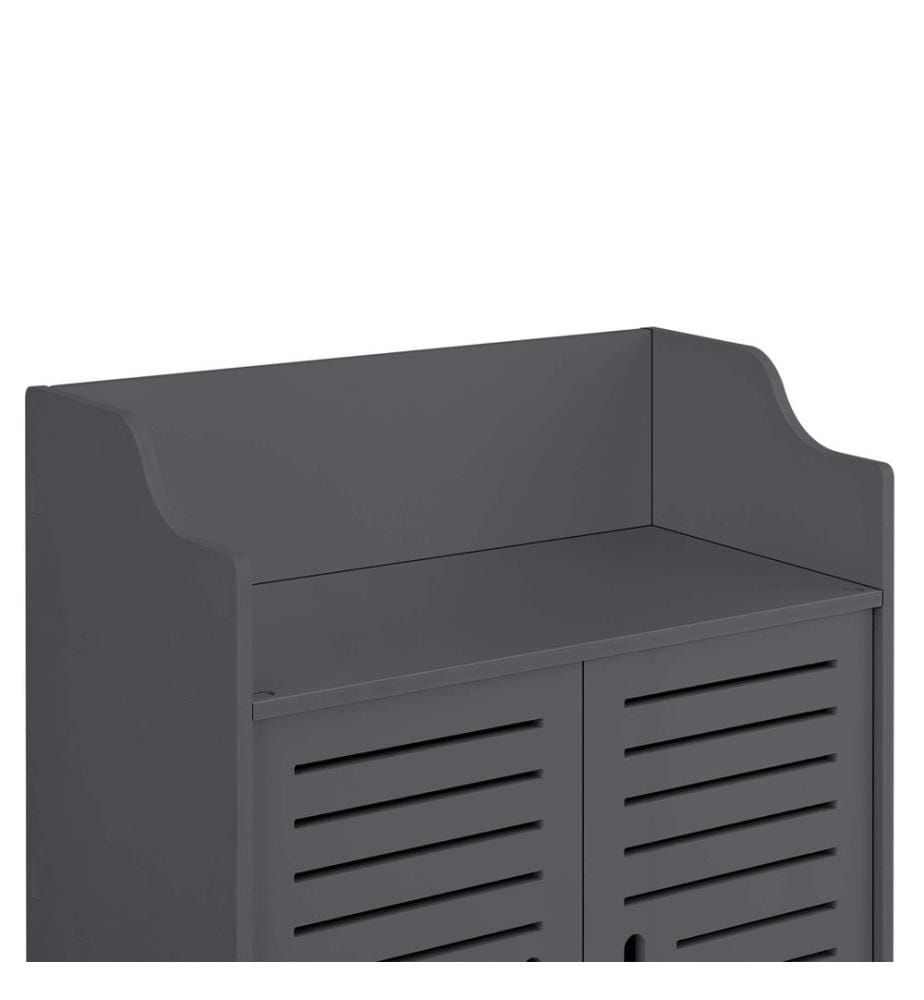 Badezi mmerschrank Trosa 62x45x25 cm WPC Dunkelgrau