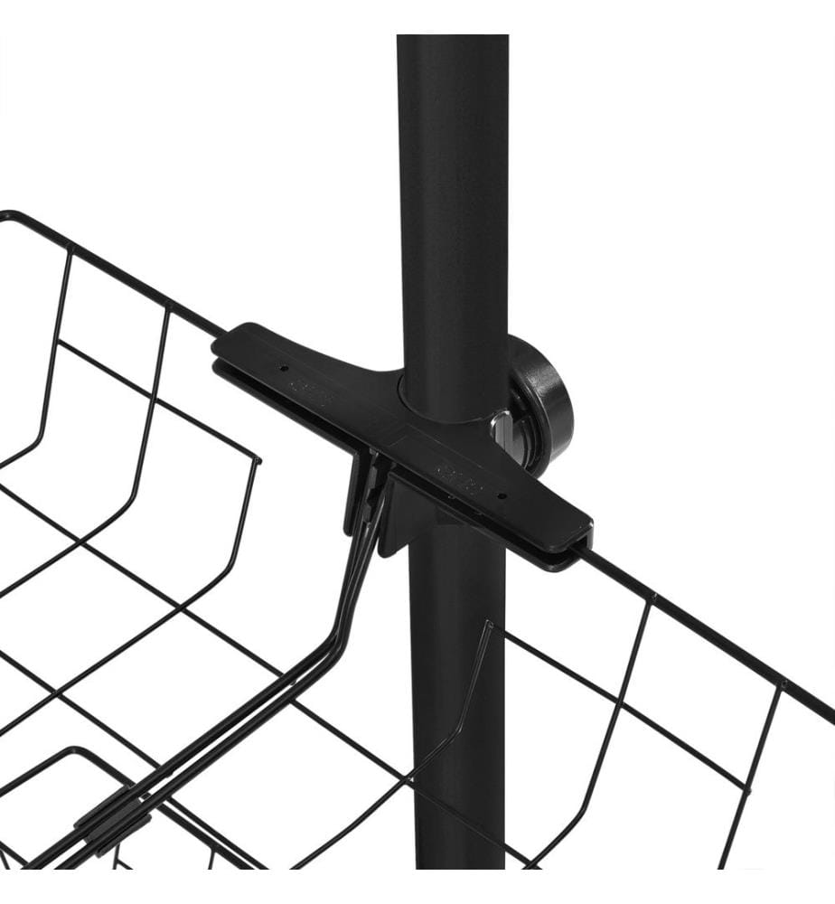 Portemanteau télescopique Kemi avec 3 barres de penderie 160 - 200 cm