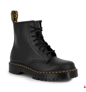 Plateaustiefel Bex 1460 aus Smooth-Leder - Schwarz
