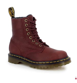 Stiefeletten 1460 Grizzly - Bordeaux