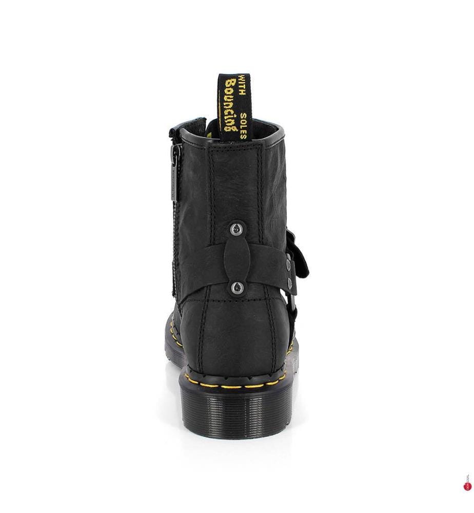 Bottines 1460 Buckle Harness - Noir