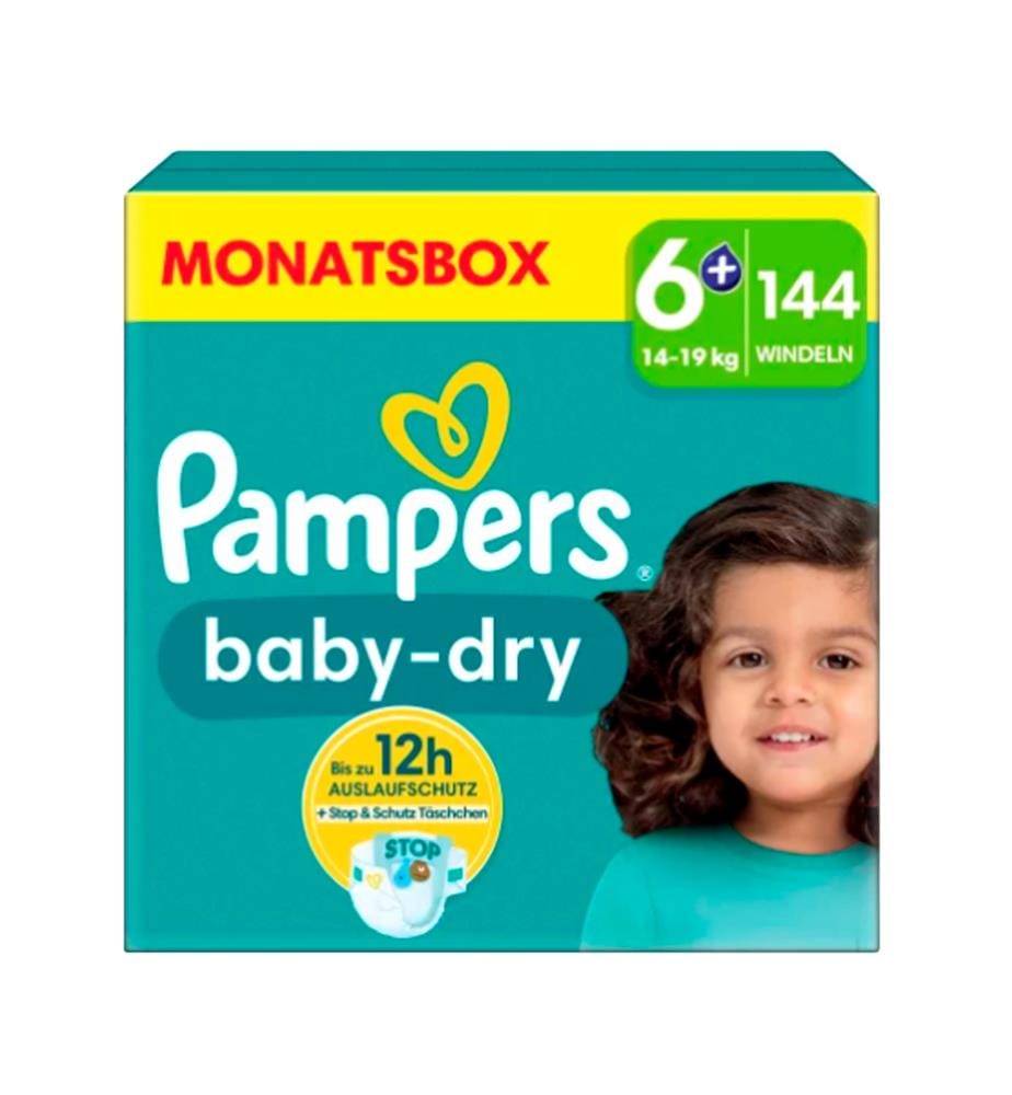 Pampers Baby Dry Extra Large Diapers Size 6+, 14… DeinDeal