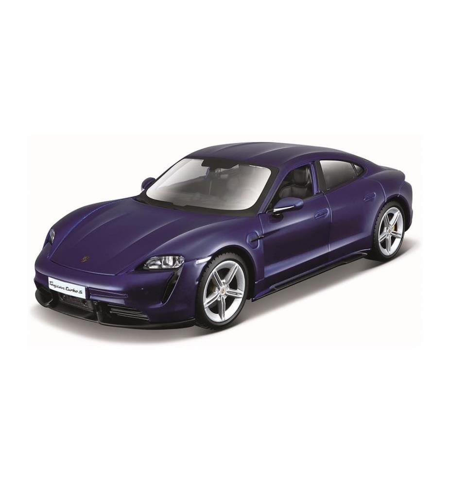 Burago Model Car Porsche Taycan Turbo S bleu 124 DeinDeal