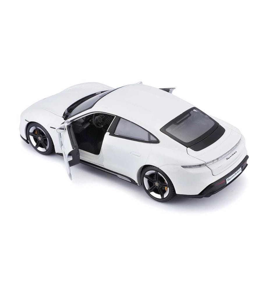 Burago Model Car Porsche Taycan Turbo S blanc 1… DeinDeal