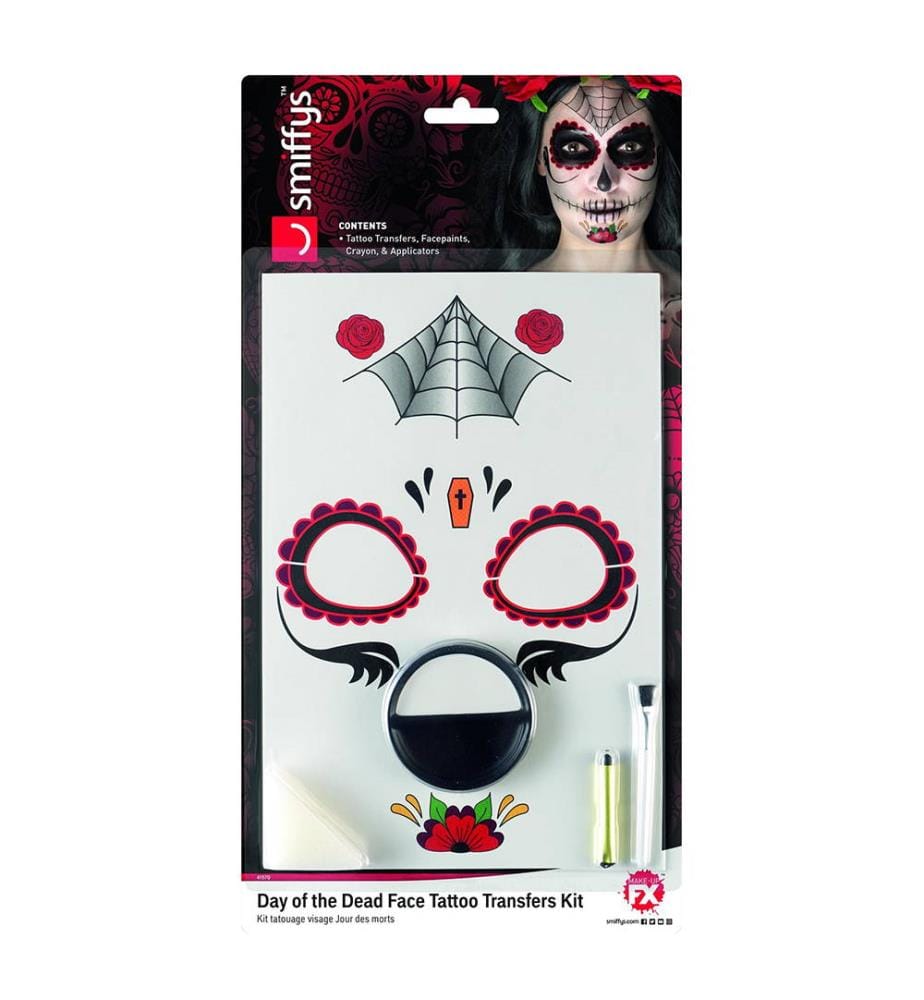Day of the Dead Tattoo Kit Multicolor DeinDeal