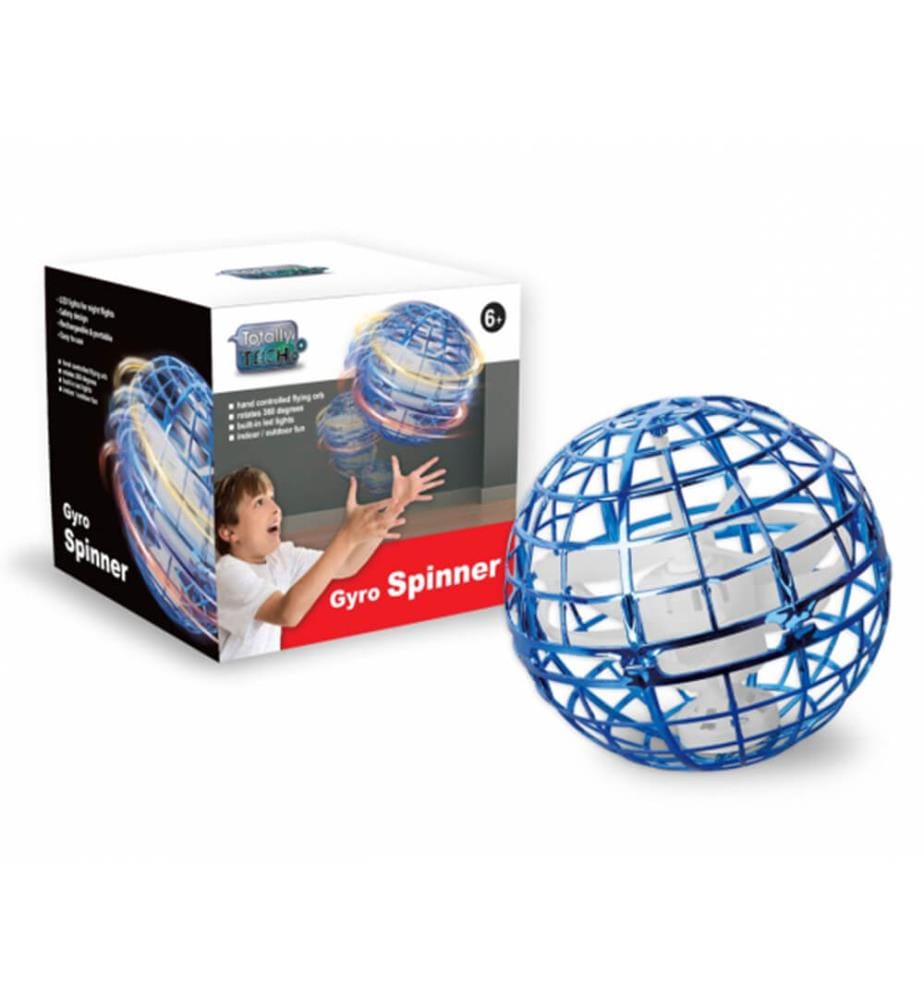 Totally Tech Gyro Spinner Flying Ball Bleu DeinDeal