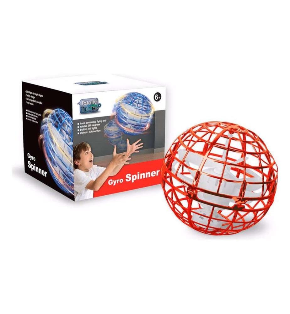 Totally Tech Gyro Spinner Flying Ball Rouge DeinDeal