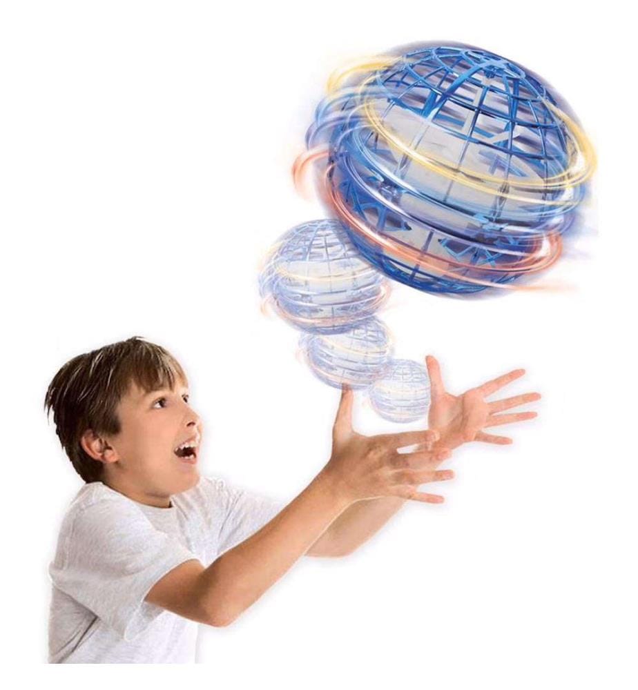 Totally Tech Gyro Spinner Flying Ball Rouge DeinDeal