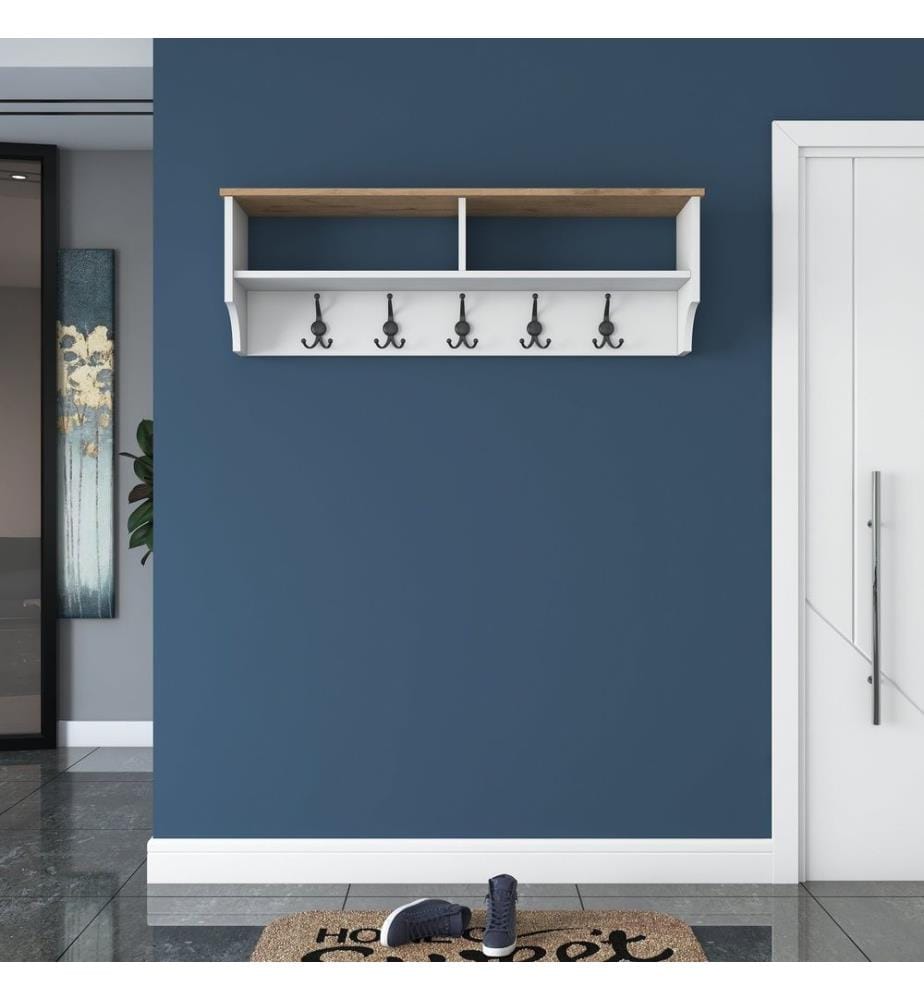 Woody Fashion Plank stand, white walnut, melamin… DeinDeal