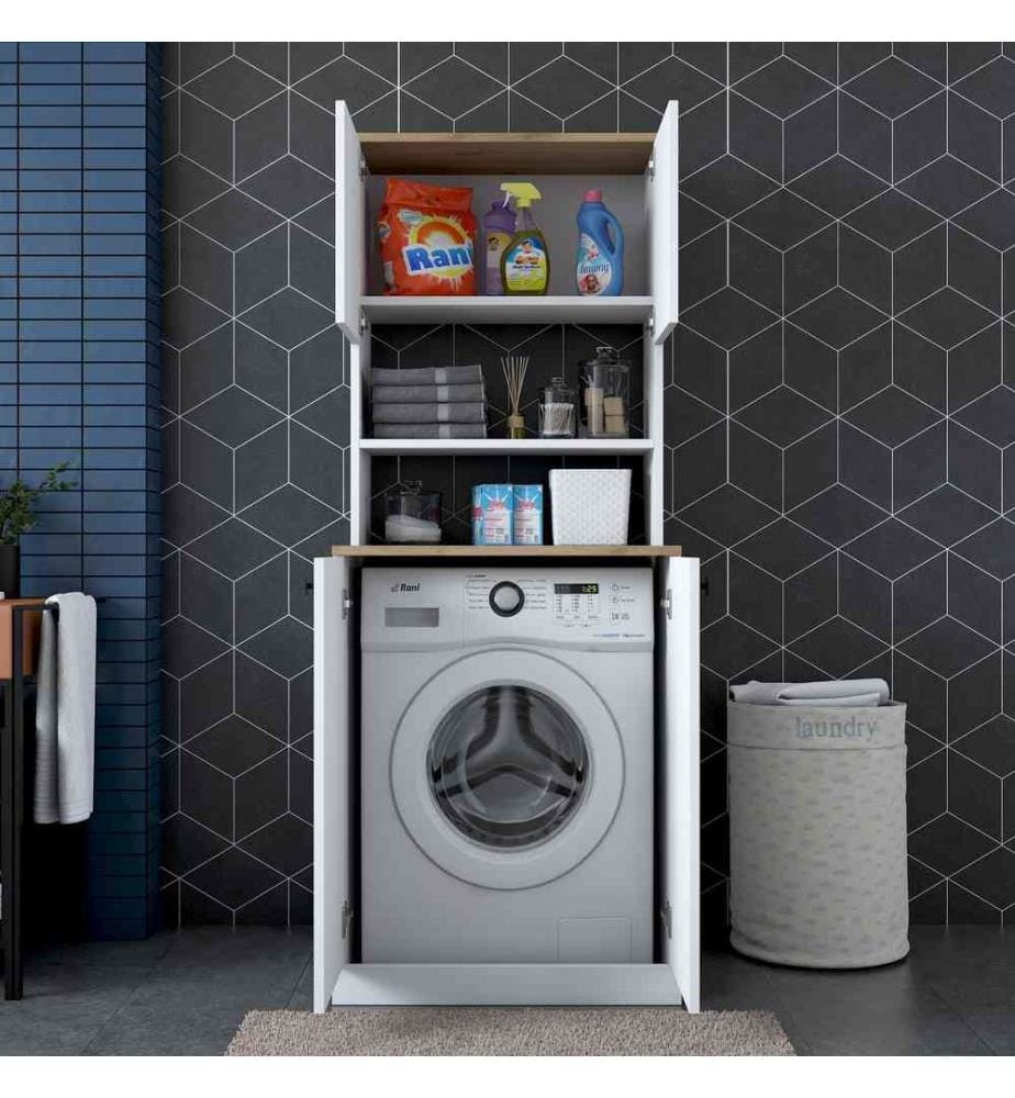 Woody Fashion Washing Machine White Wal… DeinDeal