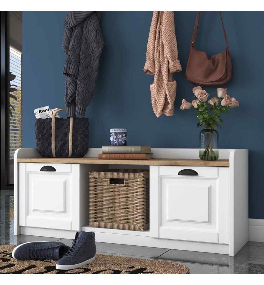 Woody Fashion Plank stand, white walnut, melamin… DeinDeal