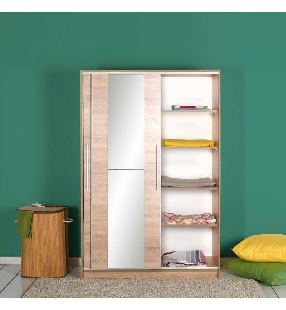 Woody Fashion Wardrobe, Sonomo, Melamine Coated … DeinDeal