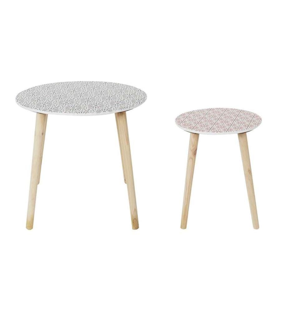 Set of 2 patio nesting tables Multicolore DeinDeal