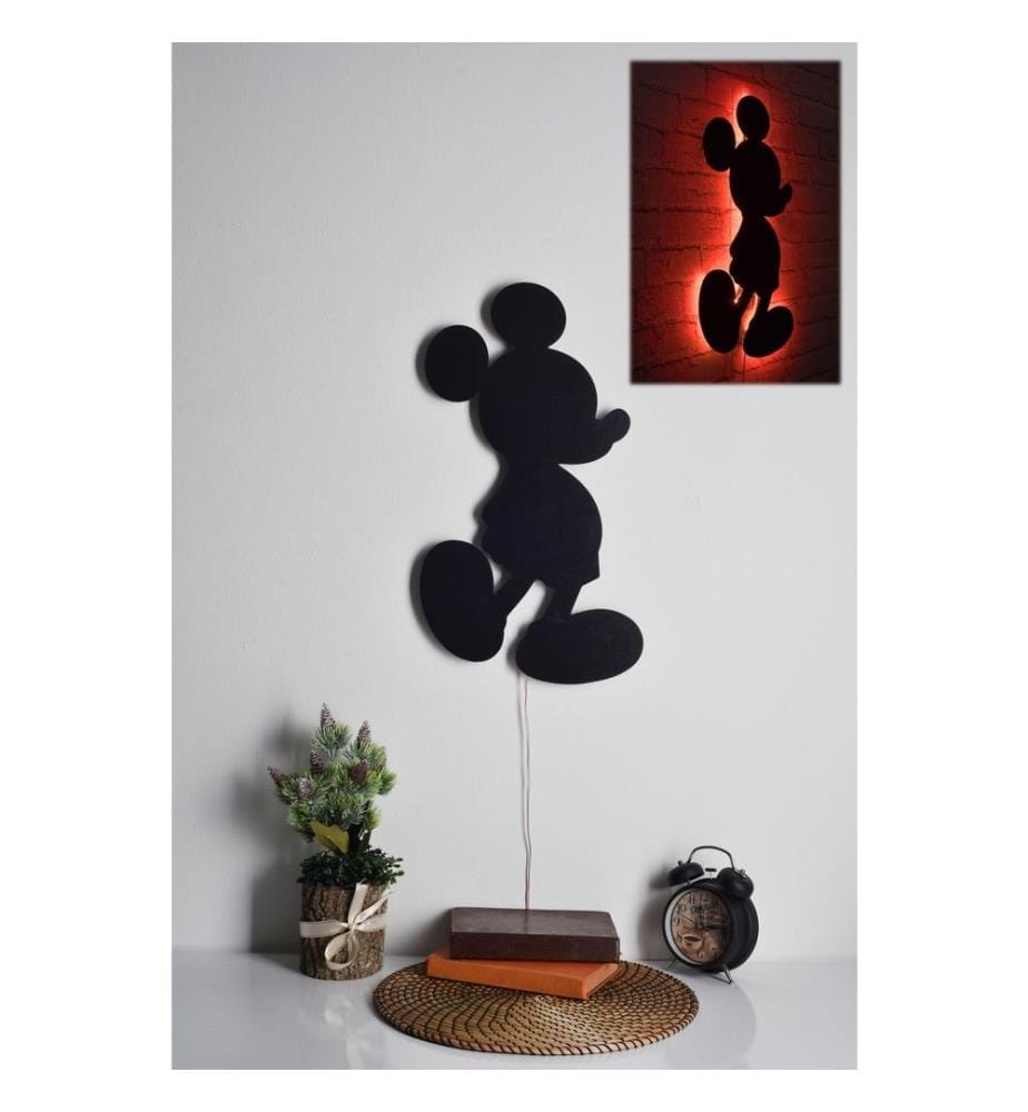Wallity Decorative Led Lighting, Red, Black MDF … | DeinDeal