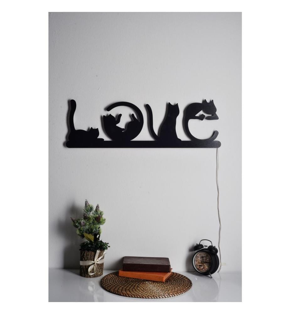 Wallity Decorative Led Lighting, Blue, Black MDF… | DeinDeal