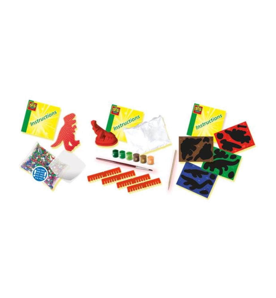Lot De 3 Boîtes à Lunch Dinosaures – Sass & Belle – Multicolores – Pour Goûters Et Déjeuners – Enfants