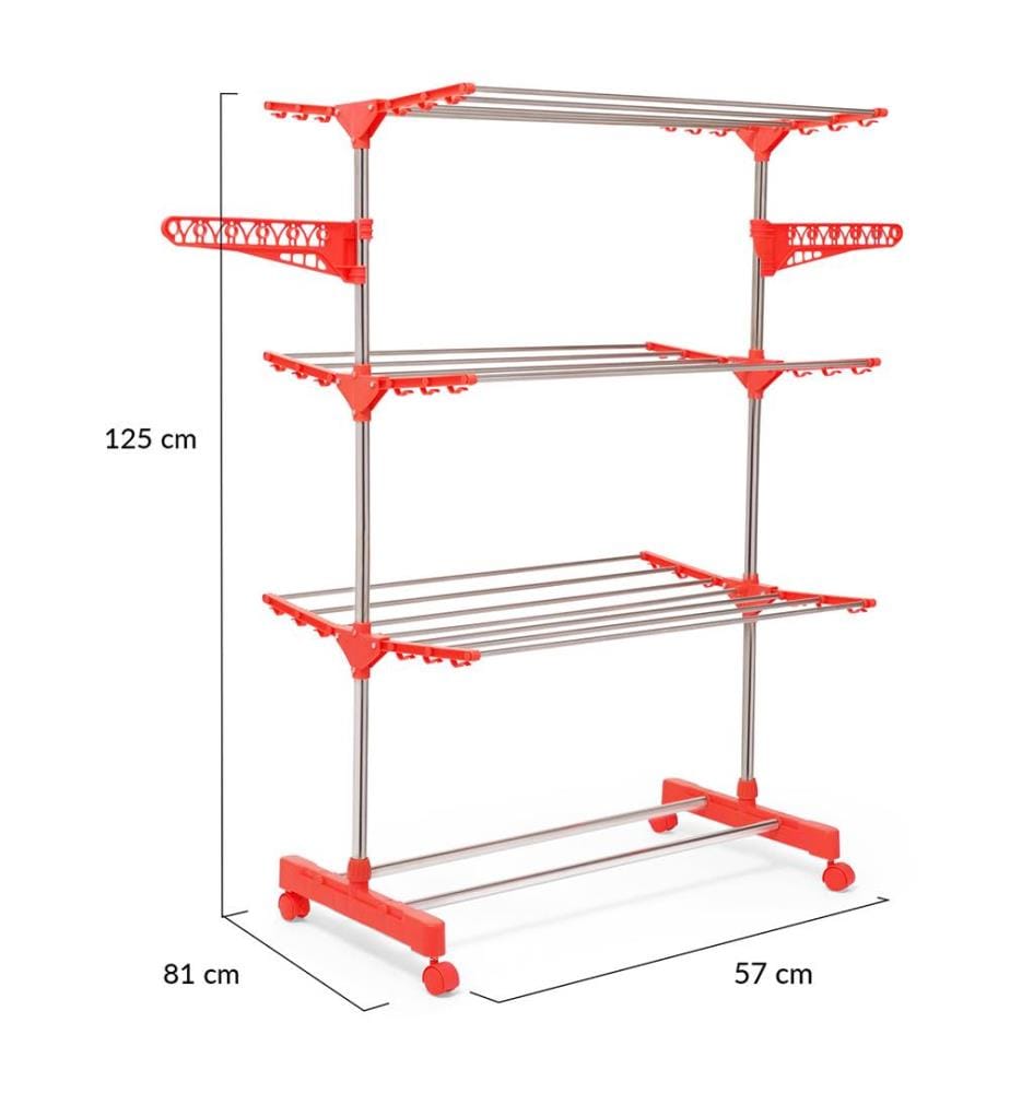 Infinity 3 tier 21m drying rack - Coral | DeinDeal