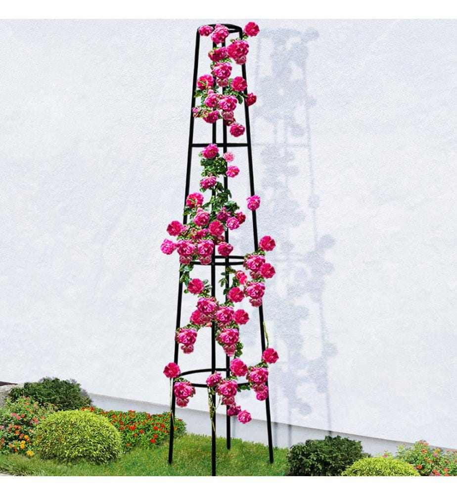 Metal Rose Tree Stake 200 cm - Green | DeinDeal