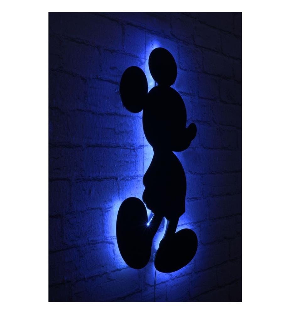 Wallity Decorative Led Lighting, Blue, Black MDF… | DeinDeal