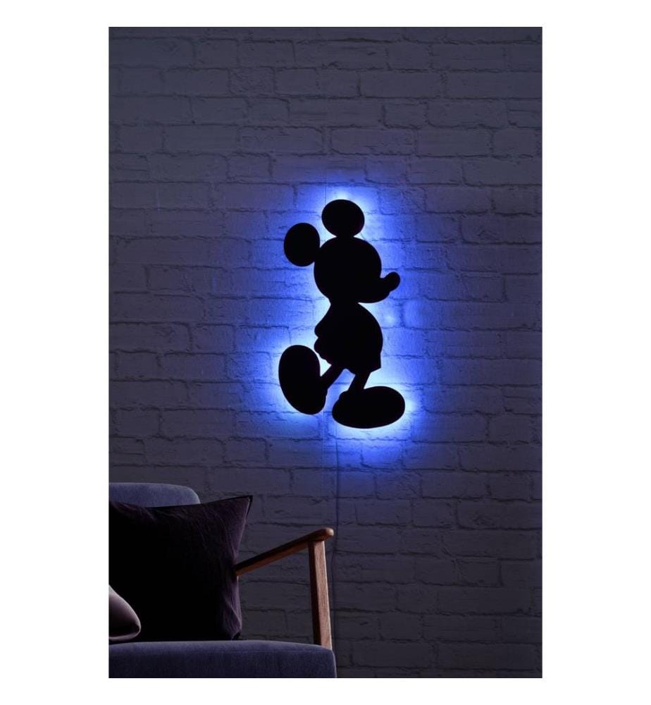 Wallity Decorative Led Lighting, Blue, Black MDF… | DeinDeal