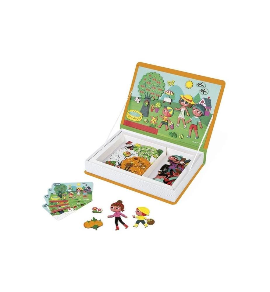 JANOD - Jouets d'occupation Livre magnétique 4 saisons