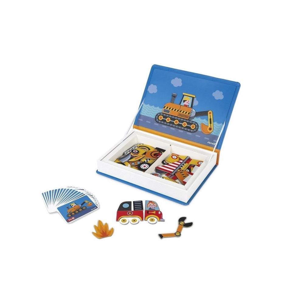 JANOD - Jouets d'occupation Livre magnétique Véhicules