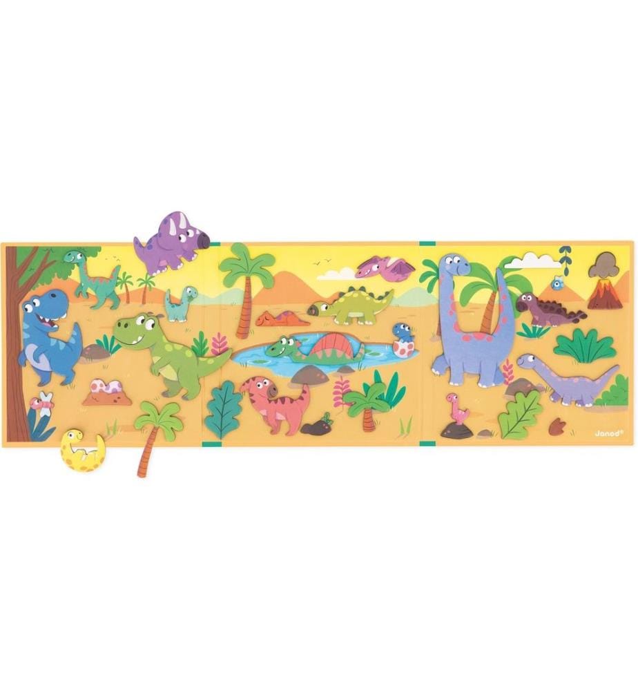JANOD - Jouets d'occupation Magnetistories dinosaures