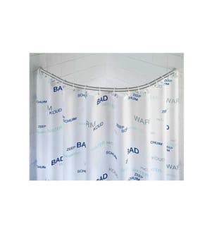 WENKO - Tringle pour rideau de douche Rond 90 x 90 cm, Chrome