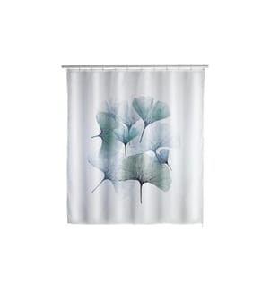 WENKO - Rideau de douche Ginkgo anti-moisissure 180 x 200 cm