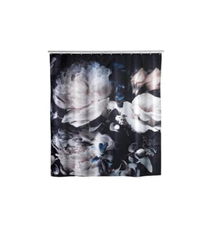 WENKO - Rideau de douche Peony anti-moisissure 180 x 200 cm