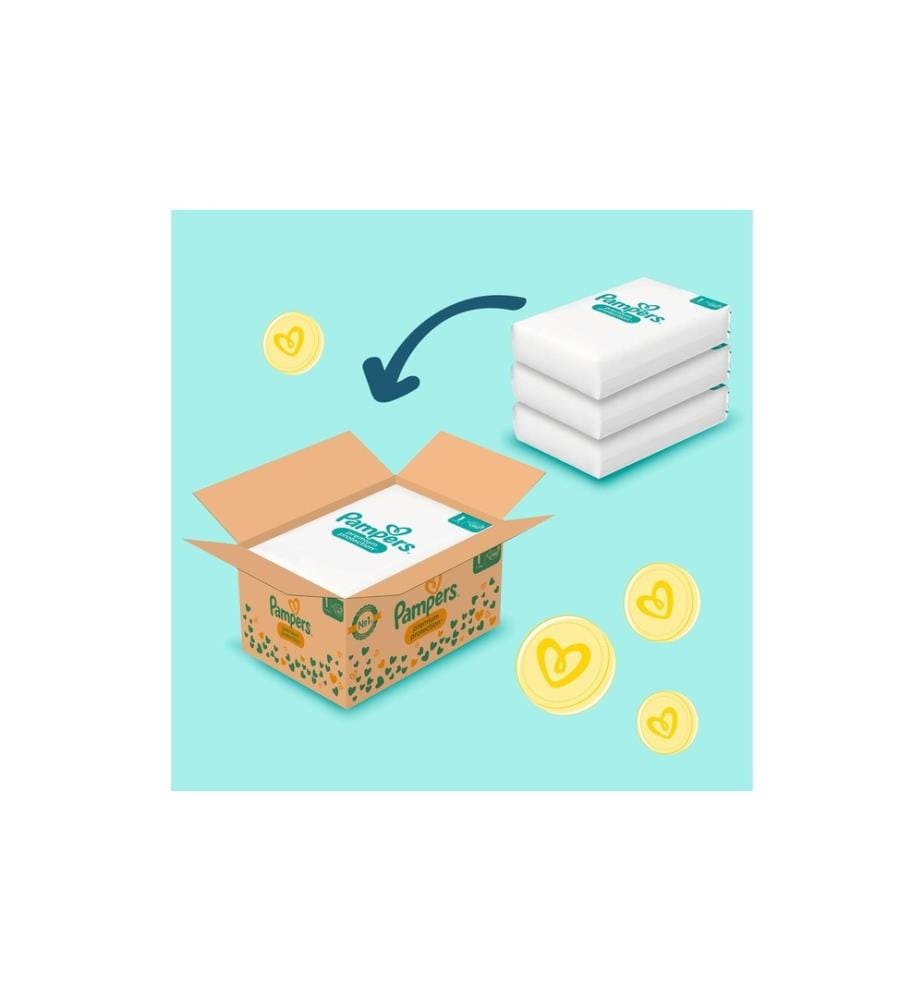 PAMPERS - Couches Premium Protection Newborn taille 1