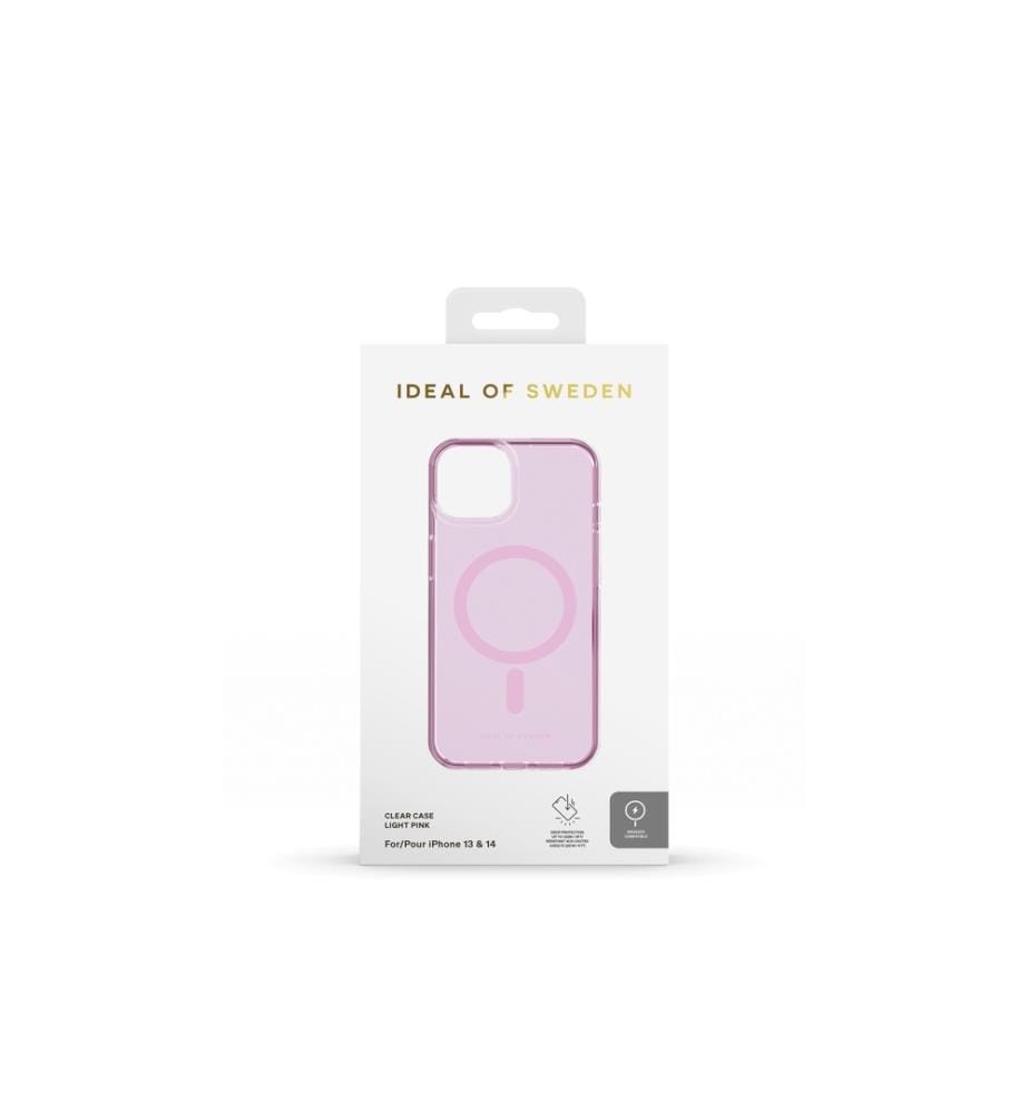 IDEAL OF SWEDEN - Coque arrière Clear Case iPhone 14/13 Light Pink