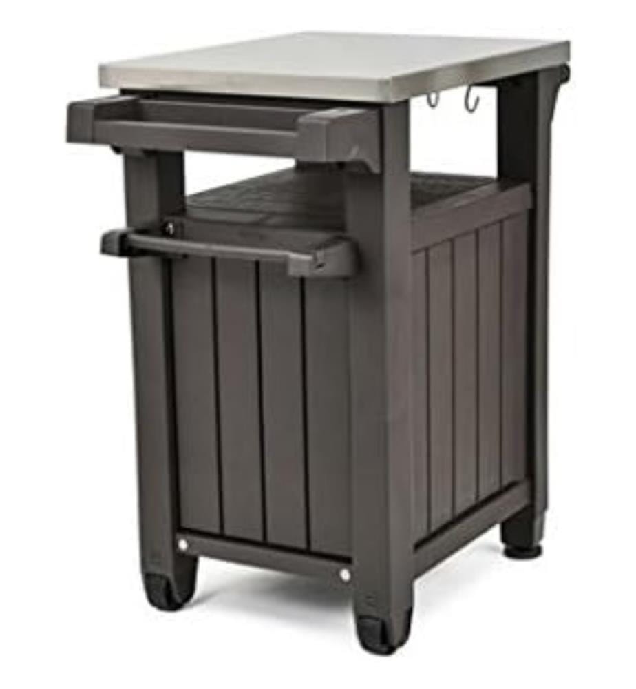 Keter Keter BBQ side table Unity, graphite, L 70… DeinDeal